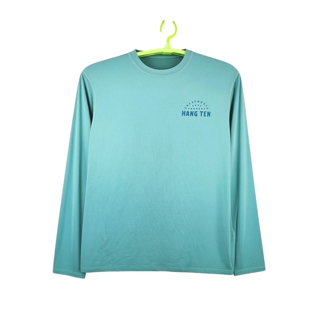 NWT Hang Ten Men's Long Sleeve UPF 50+ Sun Shirt – Sage Green, Size M